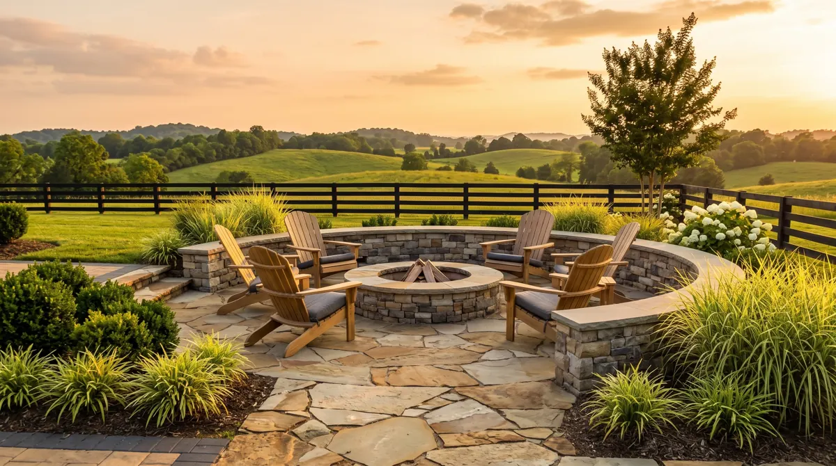 Concept rendering: fire pits & fire features